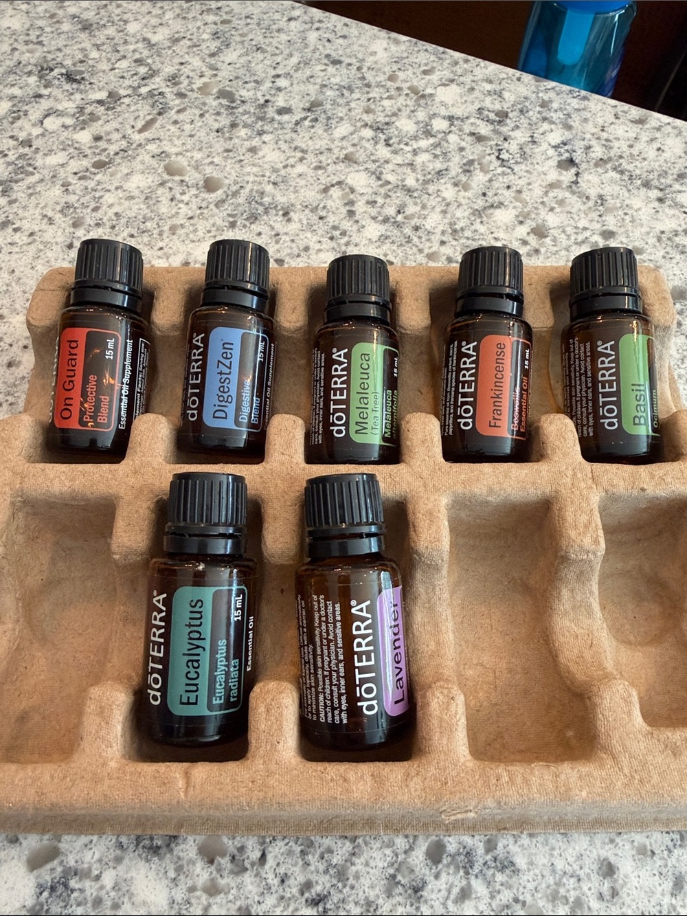 Doterra Essential Oil Bottle Frankincense Lavender On Guard opened 15ml lot